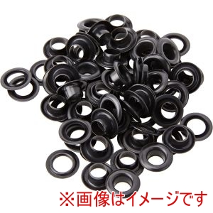 日本紐釦貿易 Nippon Chuko 日本紐釦貿易 片面ハトメ #25 穴10mm 200組入 黒ニッケル F5-323