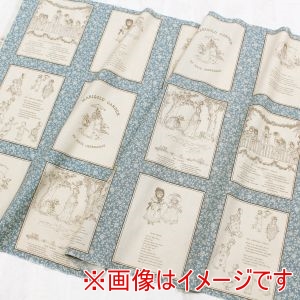 日本紐釦貿易 Nippon Chuko 日本紐釦貿易 ケイトグリナウェイ パネル生地 約110×60cmパネル 1枚 モノ KG001P-E