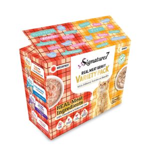 ファンタジーワールド FANTASY WORLD ファンタジーワールド シグネチャー7 キャット グレイビー パウチ バラエティ パック 50g×14