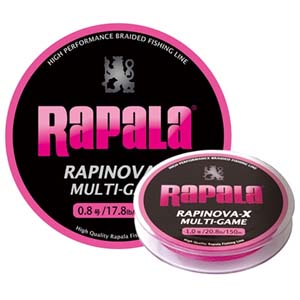 ラパラ Rapala ラパラ ラピノヴァX マルチゲーム ピンク 150M 1.2号 22.2lb