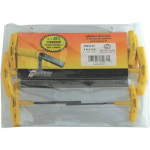 ボンダス BONDHUS ボンダス HTX80-6 全長152mm 六角T-ハンドル インチ セット8本組 3/32-1/4 BONDHUS