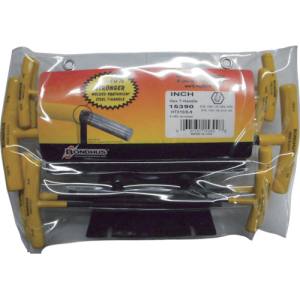 ボンダス BONDHUS ボンダス HTX10/S-9 全長229mm 六角T-ハンドル インチ セット10本組 3/32-3/8+スタンド BONDHUS