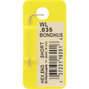 ボンダス BONDHUS ボンダス WL0.035 六角L-レンチ ショート 0.035インチ BONDHUS