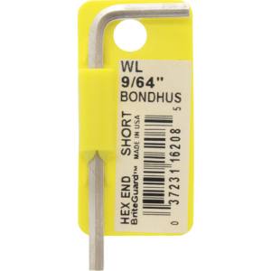 ボンダス BONDHUS ボンダス WL964 六角L-レンチ ショート 9/64インチ BONDHUS