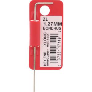 ボンダス BONDHUS ボンダス ZL1.27MM 六角L-レンチ エクストラロング 1.27mm BONDHUS