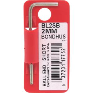ボンダス BONDHUS ボンダス BL2SB ボールポイント L-レンチ ショート メッキ 2mm BONDHUS