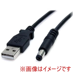 スターテック StarTech スターテック USB2TYPEM2M USBケーブル/Type-A - 5V DC電源プラグ/2m/タイプMコネクター/ブラック/USB 電源供給ケーブル