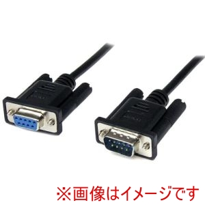 スターテック StarTech スターテック SCNM9FM2MBK シリアルケーブル/2m/RS232C/クロス/メス オス/D-Sub9ピン DB-9 /ブラック
