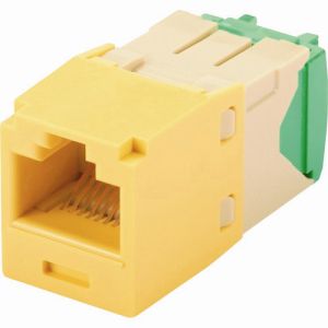 パンドウイット PANDUIT パンドウイット CJT688TGYL カテゴリ6 RJ45モジュラージャック UTP 2830AWG TGタイプ 黄