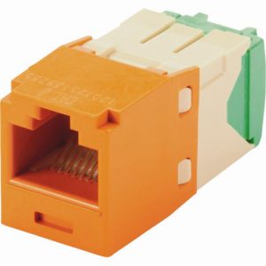 パンドウイット PANDUIT パンドウイット CJT688TGOR カテゴリ6 RJ45モジュラージャック UTP 2830AWG TGタイプ オレンジ