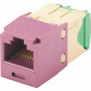 パンドウイット PANDUIT パンドウイット CJT688TGVL カテゴリ6 RJ45モジュラージャック UTP 2830AWG TGタイプ 紫