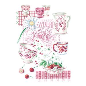 DMC DMC 図案付き クロスステッチ 刺しゅうキット SUMMER FRUIT BK768