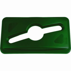 ラバーメイド Rubbermaid ラバーメイド 178837306 スリムジムコンテナ用フタ シングルストリーム方式 グリーン