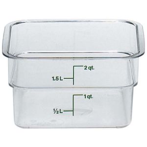キャンブロ CAMBRO キャンブロ 2SFSCW 角型 フードコンテナー クリアー CAMBRO