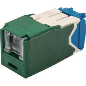 パンドウイット PANDUIT パンドウイット CJH6X88TGGR カテゴリ6A シャッター付モジュラージャック 緑