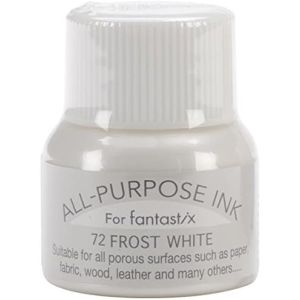ツキネコ ツキネコ オールパーパスインク 多用途インク 布 皮革 紙 木材 15ml メタリック フロストホワイト API-72