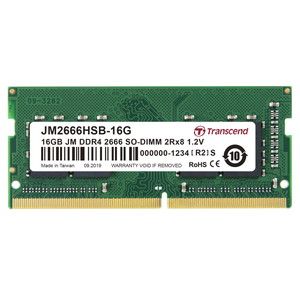 トランセンド Transcend トランセンド Transcend 16GB JM DDR4 2666Mhz SO-DIMM 2Rx8 1Gx8 CL19 1.2V JM2666HSB-16G