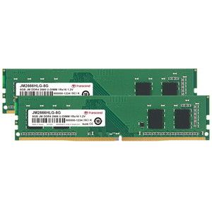 トランセンド Transcend トランセンド 16GB KIT JM DDR4 2666Mhz U-DIMM 1Rx16 1Gx16 CL19 1.2V JM2666HLG-16GK