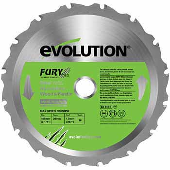  エボリューション EVOLUTION エボリューション 190TCT フューリー1 替刃 切断チップソー 190mm