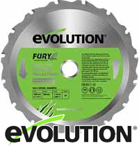エボリューション EVOLUTION エボリューション 190TCT フューリー1 替刃 切断チップソー 190mm