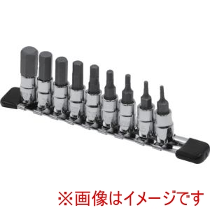アストロプロダクツ アストロプロダクツ 1/4DR HEXビットソケットセット ミリ 9個組