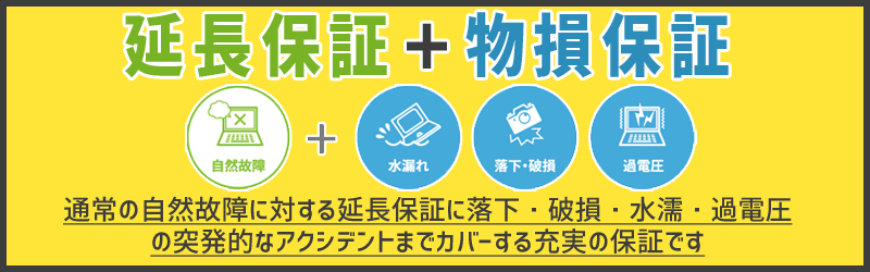  自然故障・物損の５年間保証 販売価格250，001円～300，000円の商品に対する自然故障と物損の延長保証