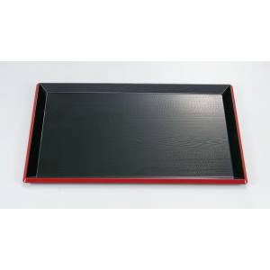 UAG UAG 富士長手木目盆 尺4寸 黒渕朱 NS ノンスリップ加工 1100459