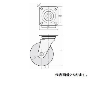 東正車輌 東正車輌 WJ-130RB-R ゴールドキャスター 中荷重 メーカー直送 代引不可 北海道沖縄離島