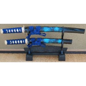 大澤刀剣 大澤刀剣 SW-173MMDR 模造刀 ミニミニ竜 3点セット マーブル青