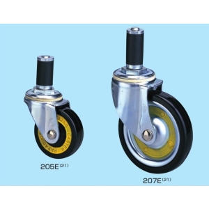 内村製作所 内村製作所 キャスター NO.205E(19) 導電タイプ カスク型 導電車 合成ゴム車輪