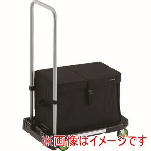 トラスコ TRUSCO トラスコ AC-1-BK-THB 樹脂台車 アクロキャリー 600X390 ブラック THB付 メーカー直送 代引不可 北海道沖縄離島不可