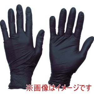 トラスコ TRUSCO トラスコ TGNN08BKL10P まとめ買い 使い捨てニトリル手袋TGスタンダード 0.08粉無黒L 100枚 10箱 メーカー直送 代引不可 北海道沖縄離島不可
