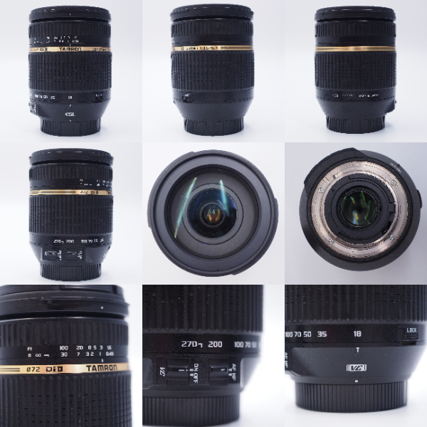  TAMRON 中古 AF18-270mm F3.5-6.3 Di II VC LD Aspherical [IF] MACRO (B003) Fマウント Cランク 037167