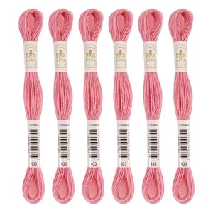 DMC DMC 刺しゅう毛糸 ECOVITA エコヴィータ ウールスレッド 1カセ 16m 同色6本入 col.403  DMC360-BOX-403