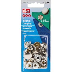 プリム Prym プリム スナップボタン Sport & Camping φ15mm 10組入 ニッケル PRM390202 Prym