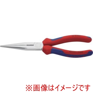 クニペックスツールズ KNIPEX クニペックス 2615-200SB ブリスターパック仕様 ロングラジオペンチ クロムメッキ仕上げ コンフォートハンドル 200mm