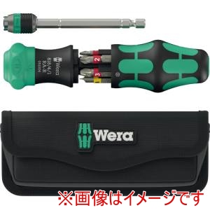 Wera Wera 51515 ラチェット式ドライバー クラフトフォーム コンパクト 25 RA-R ポーチ付き
