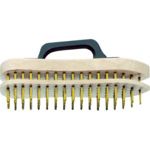 LESSMANN LESSMANN 140951 アジャスタブルハンドブラシ 真鍮メッキ線