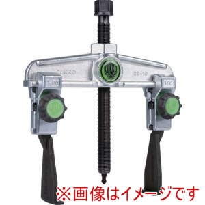 クッコ クッコ 20-10XS スライド式ギヤプーラー 2本アーム 薄爪 固定ノブ付き 最大径120mm 深さ100mm