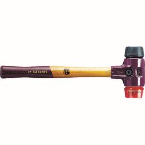 ロームヘルドハルダー HALDER HALDER 3026.040 シンプレックスハンマー ゴム 黒 プラスティック 赤 頭径40mm ロームヘルド ハルダー