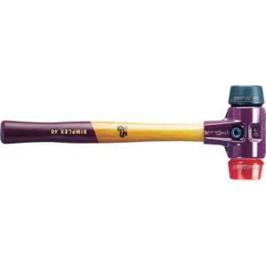 ロームヘルドハルダー HALDER HALDER 3026.060 シンプレックスハンマー ゴム 黒 プラスティック 赤 頭径60mm ロームヘルド ハルダー