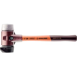 HALDER HALDER 3029.260 シンプレックス ハンマー ソフトメタル シルバー ゴム複合材 黒 径60自立式