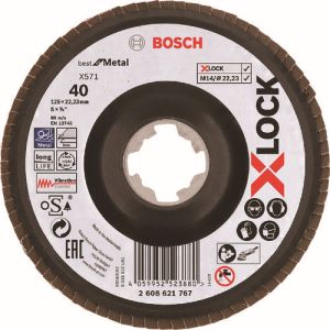 ボッシュ BOSCH ボッシュ 2608621767 X-LOCK 研磨ディスク125G40ベント 10個 メーカー直送 代引不可 北海道沖縄離島不可