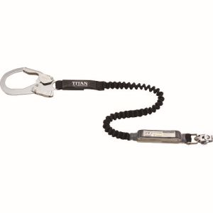サンコー SANKO タイタン HL-EB EXJ伸縮ストラップ式 タイプ1ランヤード ブラック シングル 墜落制止用器具 TITAN サンコー