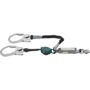タイタン タイタン HL-MRZW-1.3 ハーネス用 ロック機構付き巻取+伸縮式ダブルランヤード HL-MRZW-1.3