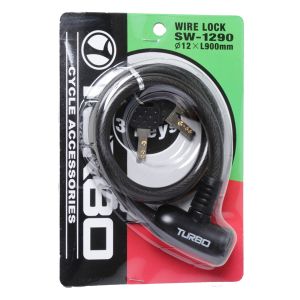 ニッコー NIKKO ニッコー SW-1290-900W S/B ワイヤー錠 スモーク