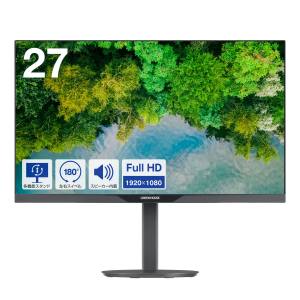 グリーンハウス GreenHouse グリーンハウス GH-LCW27CH-BK 27型ワイドフルHDLED液晶昇降スタンドタイプ  黒