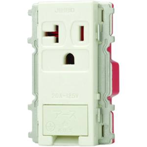 神保電器 神保電器 JEC-BN-ITGEK PW 15A 20A共用コンセント ピュアホワイト