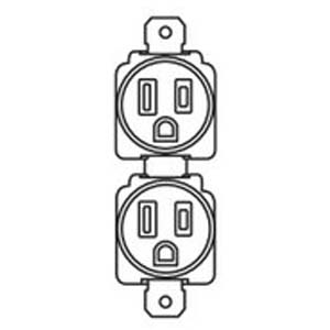 神保電器 神保電器 1136X 接地形埋込コンセント 黒