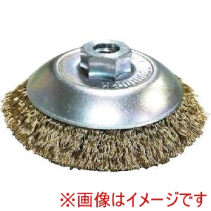 高島産業 高島産業 BMR-085 ベベルブラシ 電動工具用 ベベル型 85xM10x67 真鍮メッキ鋼線0.25